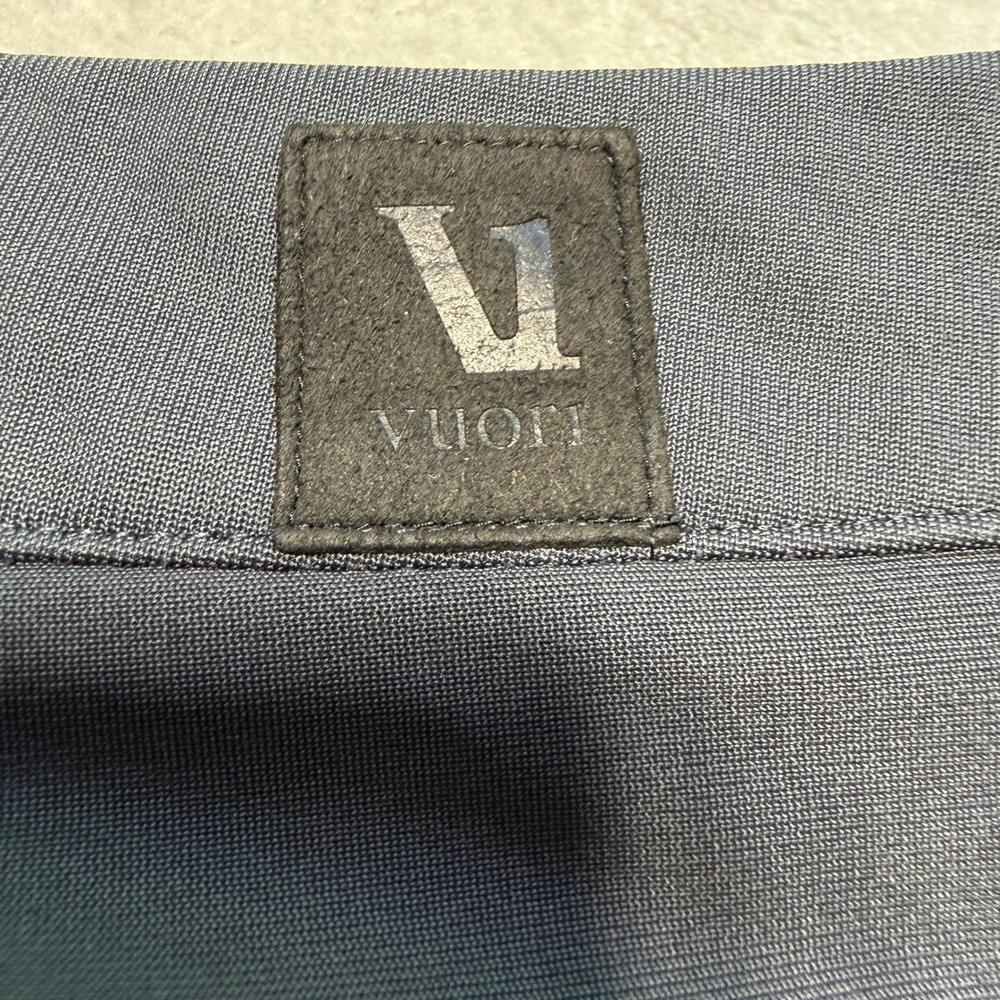 Vuori Mens Meta Pants Charcoal Gray Slim Fit 5-Pocket Performance Chino 28x32 - Picture 8 of 9